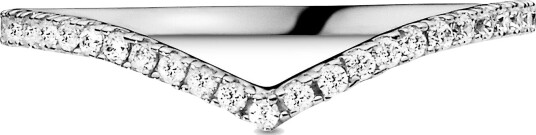 Pandora, Ring i 925 sølv med zirkoner str. 56