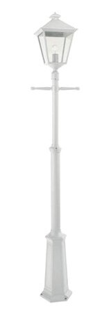 London 491 Lyktestolpe m/1 Lyktehode Høyde 191-279 cm Hvit London 491 Lyktestolpe m/1 Lyktehode Høyde 191-279 cm Hvit