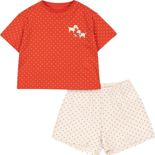Konges Sløjd Shorts Sett Famo Box Fit Fraise Dot Konges Sløjd 2 år 92 Shorts Hvit Rød