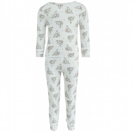 Blinke Teddy bambus 2 delt pysjamas - off white