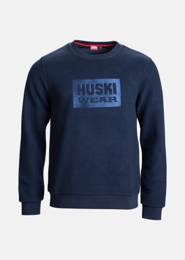 Huski Wear Pile Crew Navy Blue Xxs Sweatshirts