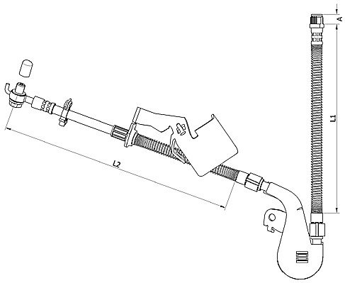 Bremseslange METZGER 4110809