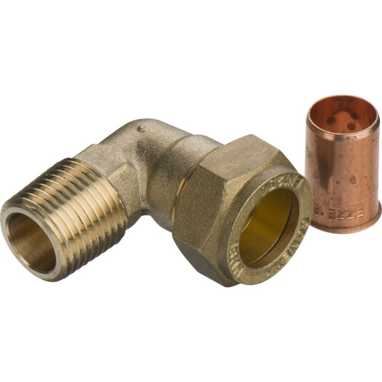 FIX-PRO VINKEL M/NIPPEL 18MM X 1/2" TIL KOBBERRØR