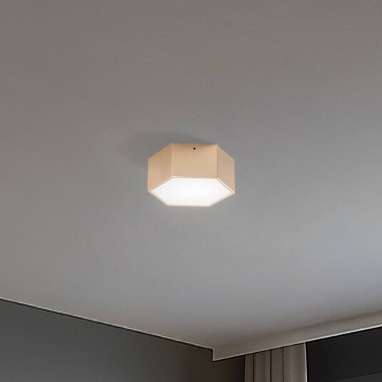 LED taklampe Libre Argon Messing / gull Stue / spisestue Metall