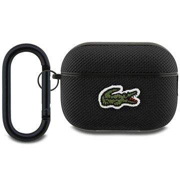 Lacoste Petit Pique Croc Logo Patch etui AirPods Pro 2 Svart Lacoste Petit Pique Croc Logo Patch etui AirPods Pro 2 Svart