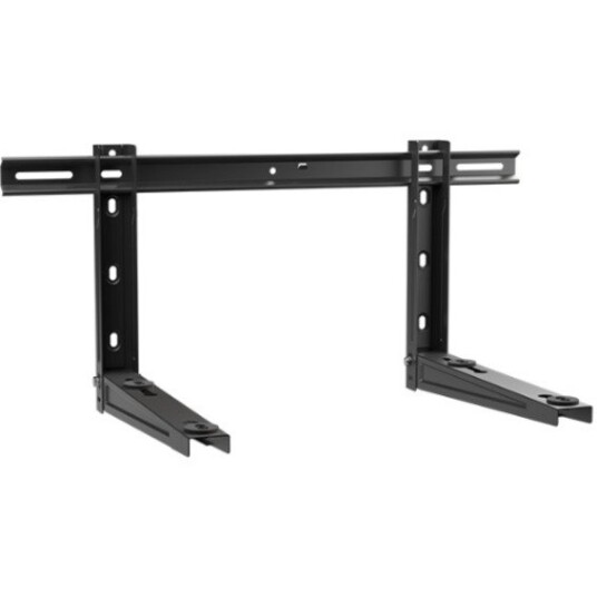 GrøntKlima AS Veggkonsoll 120 2P M/skinne Og Vater 120kg Sort