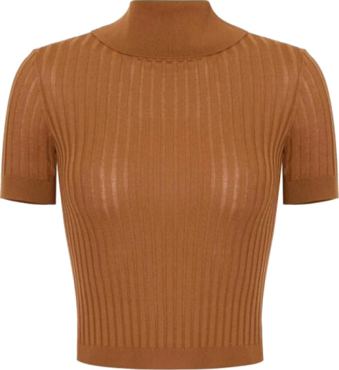 Elisabetta Franchi Dame Strikkevarer Brun L, Elisabetta Franchi Dame Strikkevarer Brun L,