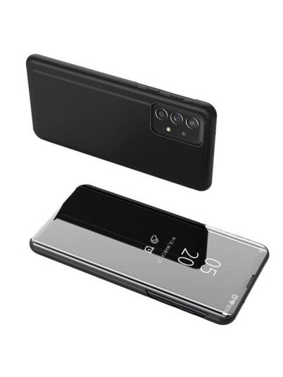 Hurtel Clear View Case Flip Cover for Samsung Galaxy A73 Black
