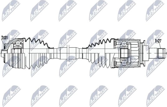 Nty Drivaksel NTY NPW BM 182 Nty Drivaksel NTY NPW BM 182