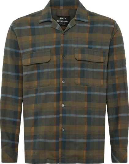 Mads Nørgaard Brushed Flannel Luke Shirt Ch TARMAC CHECK S Mads Nørgaard Brushed Flannel Luke Shirt Ch TARMAC CHECK S
