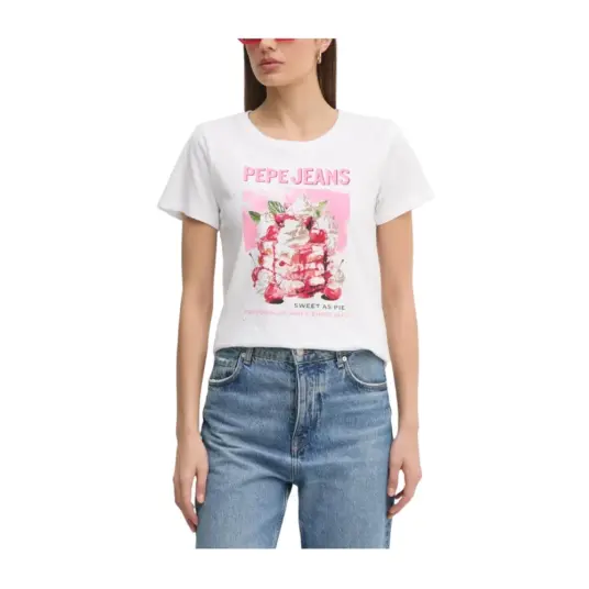 Pepe Jeans Dame Topper Hvit L,