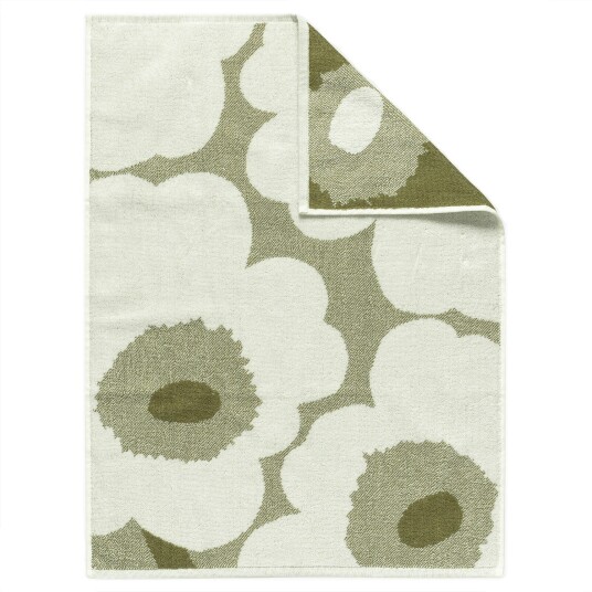 Marimekko Unikko Håndkle 50x70 cm Cream / Green Umber