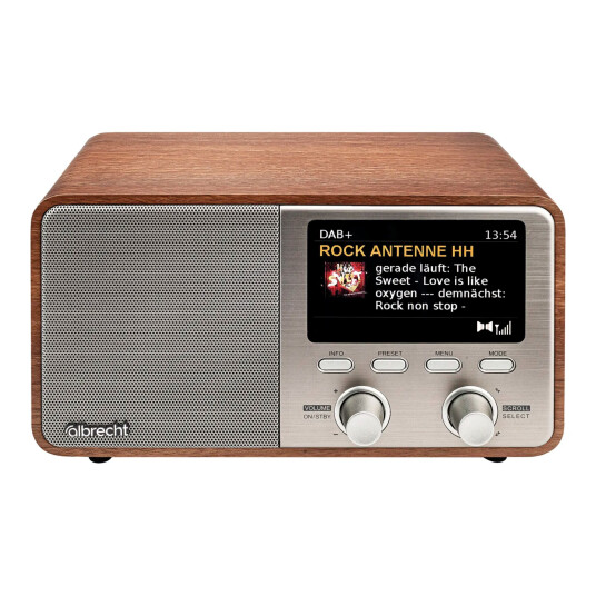 Albrecht DR 760 DAB+ Digitalradio med FM og trefinish