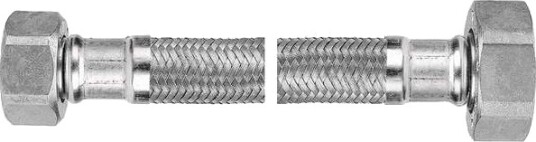 Ferro Tilkoblingsslange Med Ståltrådstrikk 1/2" X 3/8" 20 Cm Pws811