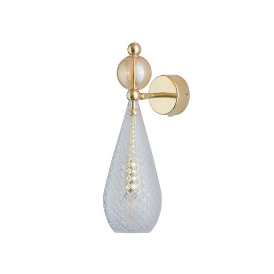 Ebb & Flow Smykke vegglampe ruter M - Klar/Gull/Golden smoke