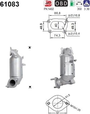 Katalysator AS 61083