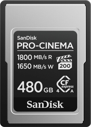 SanDisk PRO CINEMA CFexpress   1800MB/s   480GB