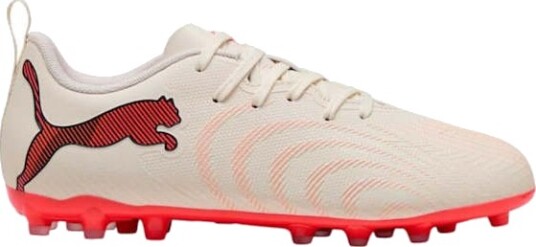 Puma Future 9 Play MG Junior Sugared Almond/Puma White/Ultra Red 32