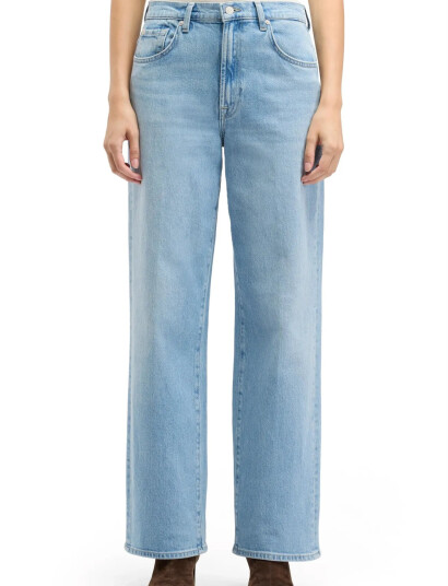 7 For All Mankind Stovepipe Straight Seabreeze - Blue - 25 x 32