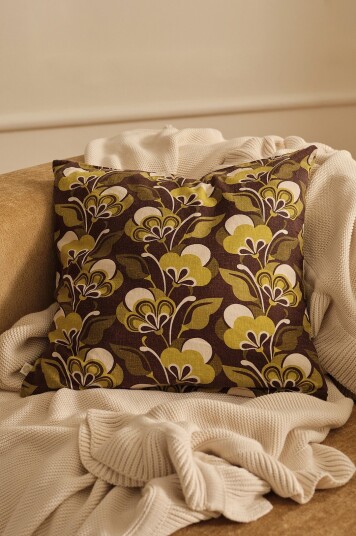 Ellos Home Putetrekk Elly Retro Brun