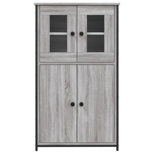 vidaXL Highboard grå sonoma 62x32x106,5 cm konstruert tre vidaXL Highboard grå sonoma 62x32x106,5 cm konstruert tre