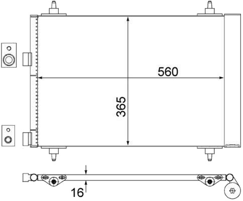 MAHLE AC 315 000S Kondensator, klimaanlegg MAHLE AC 315 000S Kondensator, klimaanlegg