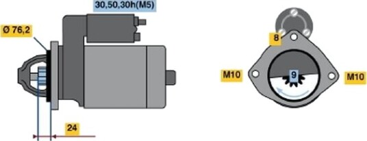 BOSCH 0 986 019 980 Starter BOSCH 0 986 019 980 Starter