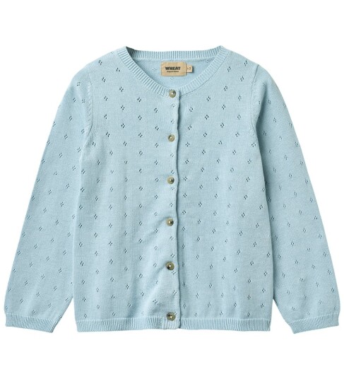 Wheat Knit Cardigan Maia Blue 104