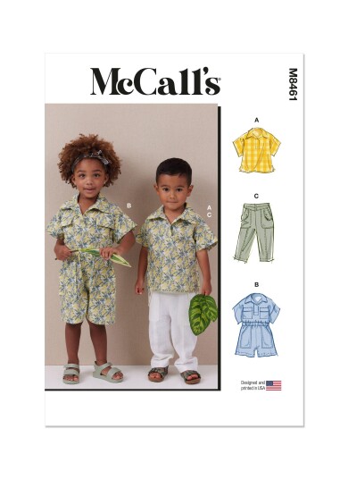 McCall's 8461 - Topp, Rumper & Bukse A (1/2-1-2-3-4)