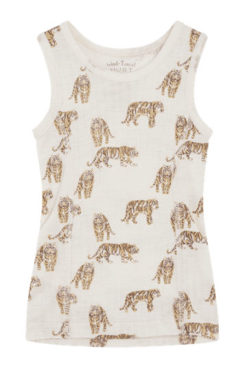 Hust & Claire Fecel ull/tencel singlet tiger   french oak   92