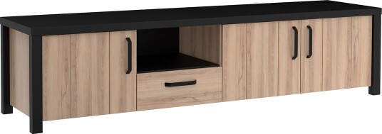 Konitsa Tv-benk 210 cm - Brun/Svart