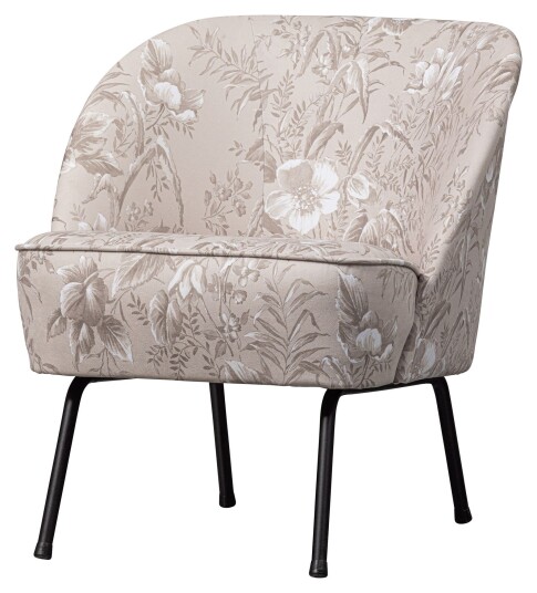 BePureHome Vogue Lenestol - Natur fløyel Unoliving