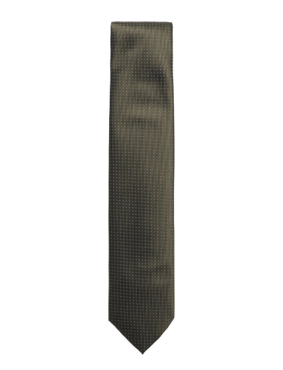 Lindbergh Black Polyester Tie With Dots 7 Cm - Khaki green - ONE SIZE Lindbergh Black Polyester Tie With Dots 7 Cm - Khaki green - ONE SIZE
