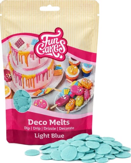 CakeSupplies FunCakes Deco Melts - Lyseblå