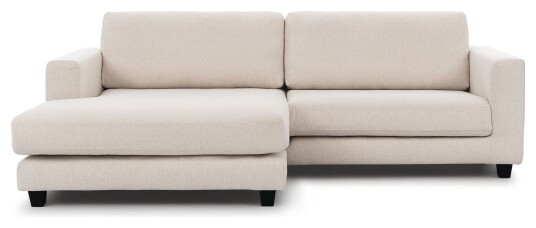 Juvila BILBAO Sofa m. bred sjeselong XL venstre Råhvit Unoliving