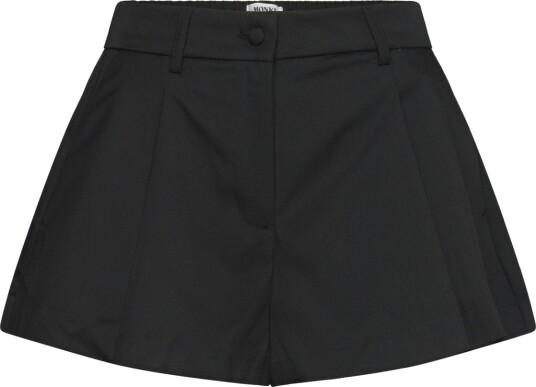 Monki Relaxed Pleated Mini Suiting Shorts Black 44