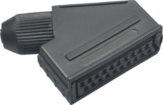 Bkl Electronic 0903014 Scart-Plugg For Tilkobling Vinklet – Poltall: 21 Svart 1 Stk