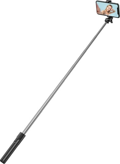 Selfiepinn Hurtel Selfie Stick Whs1y Teleskopstativ 1 M Med Telefonholder - Svart Selfiepinn Hurtel Selfie Stick Whs1y Teleskopstativ 1 M Med Telefonholder - Svart