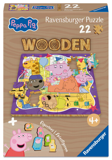 Puslespill 22 Wooden Peppa Gris