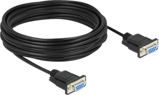 Delock Seriell Kabel Db-9 Hunn Til Db-9 Hunn 10 M Tommelskruer Svart