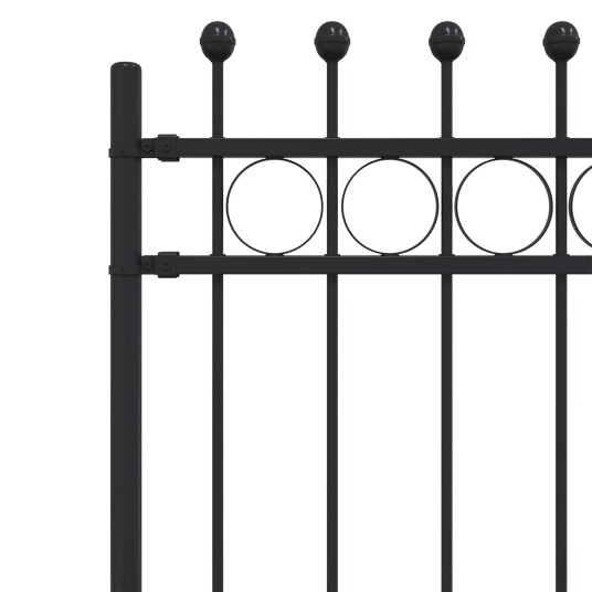 Ringgjerde Svart 200 x 130 cm Pulverlakkert stål