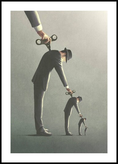 Windup Repeat surreal recursive control Plakat Plakat / 100x150cm