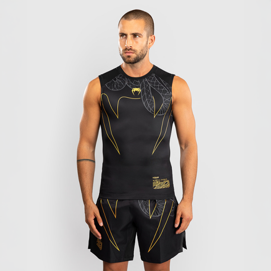 Venum Serpenti Rashguard Ermeløs Svart Sølv Gull Svart/Silver/Guld XX large