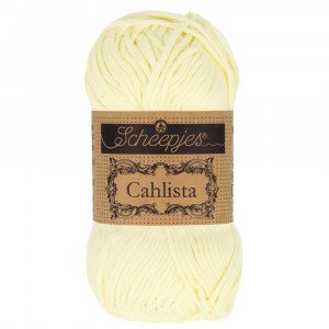 Scheepjes Cahlista Garn Unicolor 101 Candle Light