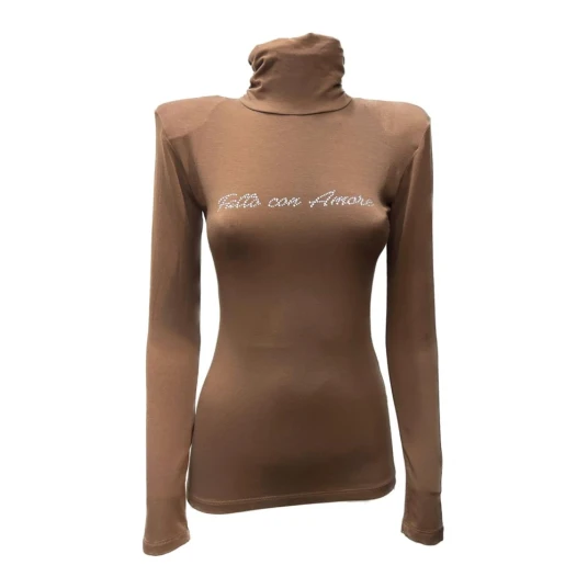 Giulia N Couture Dame Strikkevarer Brun 2XS
