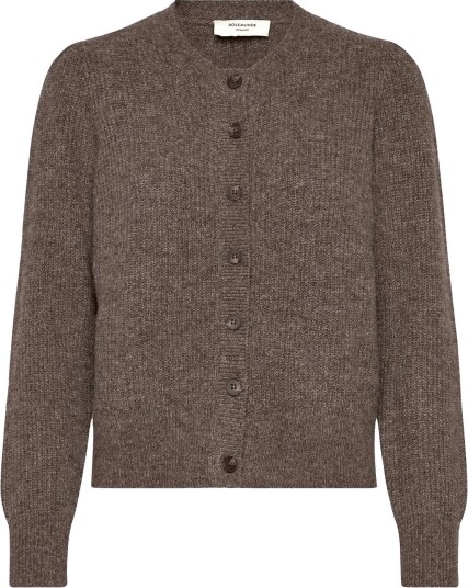 Rosemunde Rwtinker Wool Blend Ls Cardigan BROWN GREY MEL S