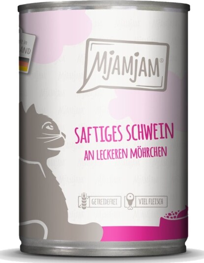 Mjamjam Våtfôr Saftig Svinekjøtt Med Deilige Gulrøtter 24 X 400 G