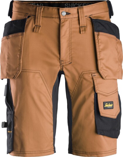 Snickers Workwear 6141 AllroundWork Arbeidsshorts brun/svart 44, Klær