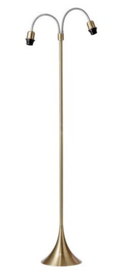 Nielsen fotgjenger gulvlampe med 2 armer (ikke ink. skjermer), messing Nielsen fotgjenger gulvlampe med 2 armer (ikke ink. skjermer), messing