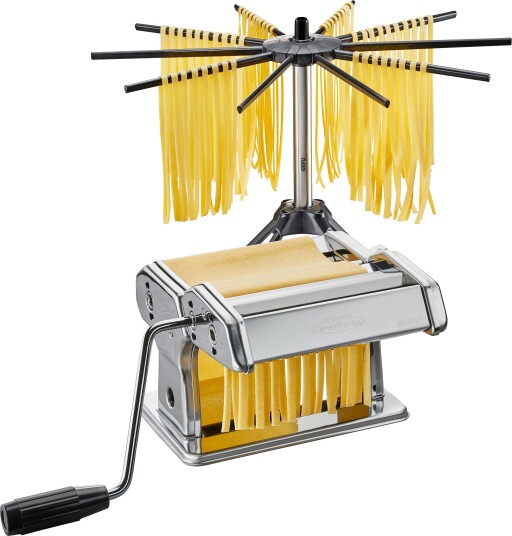 GEFU Pasta Perfetta hånddrevet pastamaskin med tørkestativ